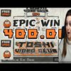 TOSHI VIDEO CLUB BIG WIN. SUPER MEGA WIN 400X.