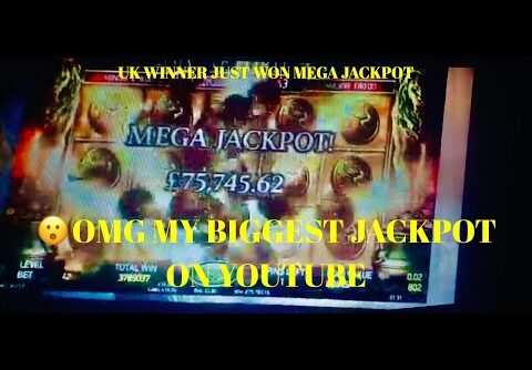 I won the  uk biggest slot mega   £75,754.62 jackpot  mega jackpot on 888 casino