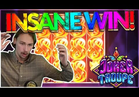 INSANE WIN! Joker Troupe Big win – HUGE WIN on NEW Exclusive slot from Push Gaming