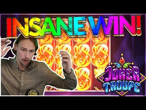 INSANE WIN! Joker Troupe Big win – HUGE WIN on NEW Exclusive slot from Push Gaming
