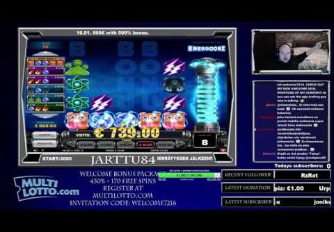 Super Big Win At Energoonz Slot Bonus Game And Before!!