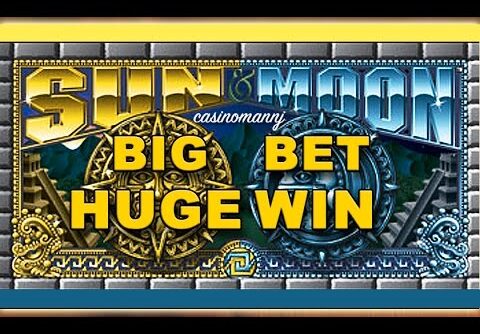 HUGE WIN – BIG BET!!!! – Sun and Moon Slot – Raising the Stakes! – Slot Machine Bonus