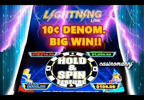 10-CENT Lightning Link Slot (HIGH STAKES *GAME TITLE*) BIG WIN! – Slot Machine Bonus