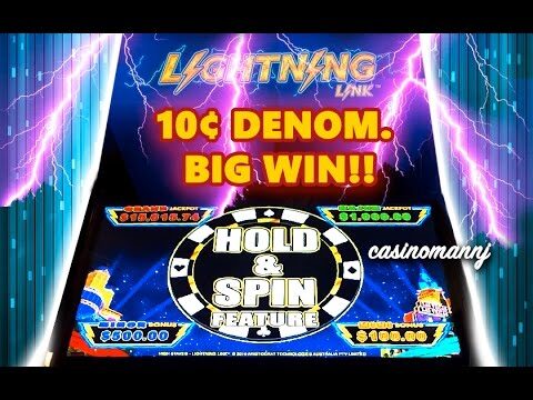 10-CENT Lightning Link Slot (HIGH STAKES *GAME TITLE*) BIG WIN! – Slot Machine Bonus