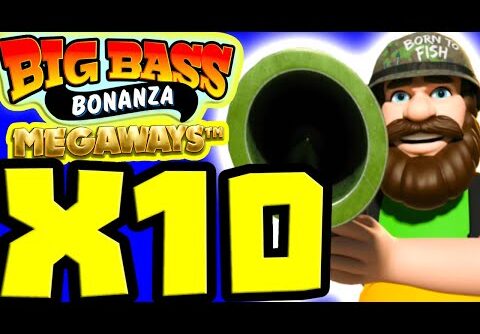 YES WE DID IT 😱 X10 MULTIPLIER 🔥 MAX LEVEL BIG BASS BONANZA MEGAWAYS 🐟 SLOT BONUS HUNT BIG WINS‼️