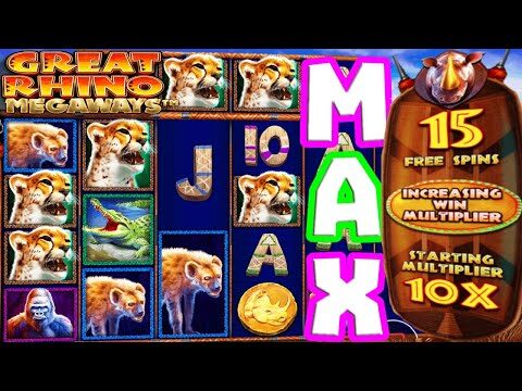 My Biggest Win EVER 😱 on This Slot Great Rhino 🍀🦏 Megaways €1.000 Bonus Buy Max Spin Max Multi‼️