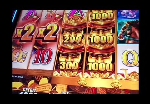 BIG WIN ON WILD WILD SAMURAI SLOT MACHINE BONUS #shorts