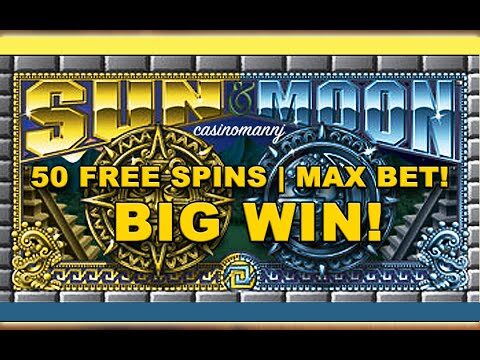 SUN AND MOON SLOT *MAX BET 50 FREE SPINS* BIG WIN!! – Slot Machine Bonus