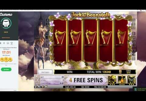 JACK AND THE BEANSTALK SLOT MEGA WIN (6952.5X) 5 HARPS TWICE