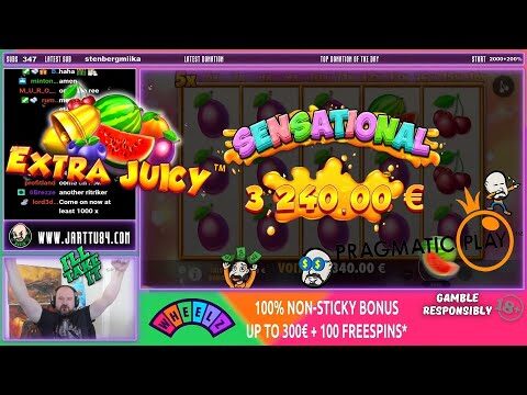 Retriger!! Mega Big Win From Extra Juicy Slot!!