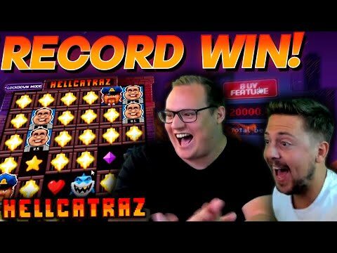 RECORD WIN ON HELLCATRAZ!!! (Our Biggest Slot Win Ever)