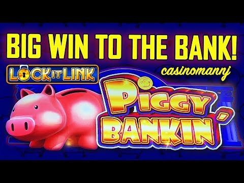 🐷 BIG WIN TO THE BANK💰 – LOCK-IT-LINK – 🐷 PIGGY BANKIN’ SLOT – Slot Machine Bonus