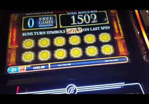 Sun God Slot Bonus – HUGE WIN (2c denom)