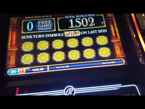 Sun God Slot Bonus – HUGE WIN (2c denom)