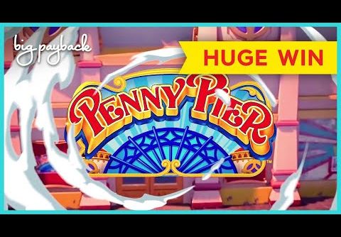 HUGE WIN SESSION! Penny Pier Step Right Up Slot – UP TO $25 BETS!