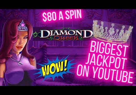 Biggest win ever on Diamond Queen slot machine on YouTube …. Behind the scenes …watch the full video