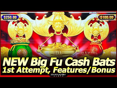 NEW Big Fu Cash Bats Dragon Slot Machine – Live Play with Bat Features and Free Spins Bonus