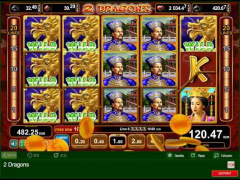 MEGA BIG WIN on 2 DRAGONS EGT ONLINE SLOT