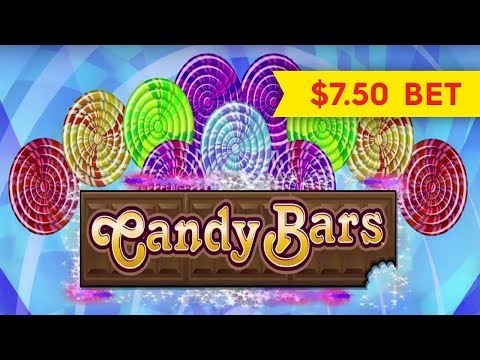 Candy Bars Slot – BIG WIN PROGRESSIVE – $7.50 Max Bet!