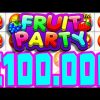 €100.000+ RECORD WIN 😱 ON FRUIT PARTY SLOT 🍓 RANDOM MICHAEL DID IT ULTRA MEGA BIG WIN MUST SEE‼️