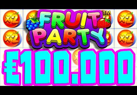 €100.000+ RECORD WIN 😱 ON FRUIT PARTY SLOT 🍓 RANDOM MICHAEL DID IT ULTRA MEGA BIG WIN MUST SEE‼️