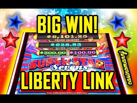 🌟BIG WIN!🌟 – LIBERTY LINK SLOT 🎰 – LIVE PLAY! – Slot Machine Bonus