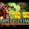 *MAX BET* – MONTEZUMA SLOT – *Big Win* – Slot Machine Bonus