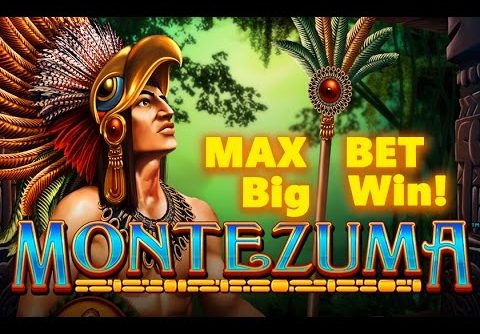 *MAX BET* – MONTEZUMA SLOT – *Big Win* – Slot Machine Bonus