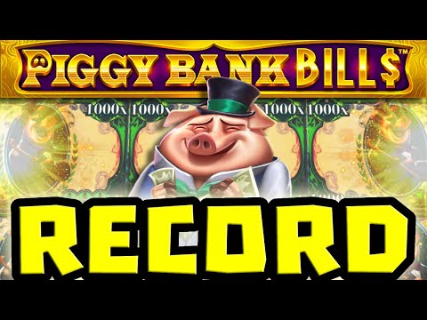 MY RECORD BIG WIN 😱 THE NEW PIGGY BANK BILLS 🐷 SLOT ULTRA BIG WIN 🔥 X1000 BILL MAX BET NO WAY‼️