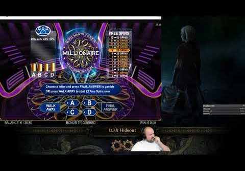Super Big Win From Who Wants To Be A Millionaire Slot!!