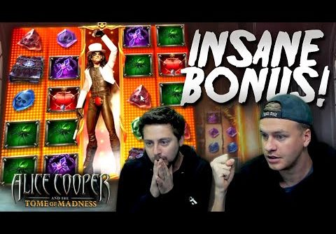 INSANE BIG WIN on Alice Cooper and the Tome Of Madness!