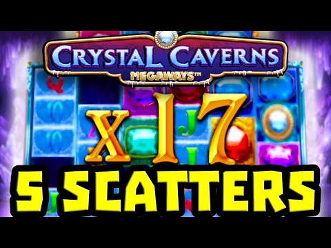 CRYSTAL CAVERNS MEGAWAYS 💎 SLOT HUGE 5 SCATTER BONUS 😱 BIG WINS AND MASSIVE MULTIPLIERS‼️