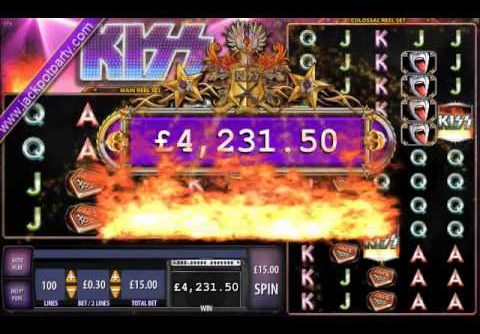 £4815.34 MEGA BIG WIN KISS® SHOUT IT OUT LOUD! ONLINE SLOT AT JACKPOT PARTY® CASINO