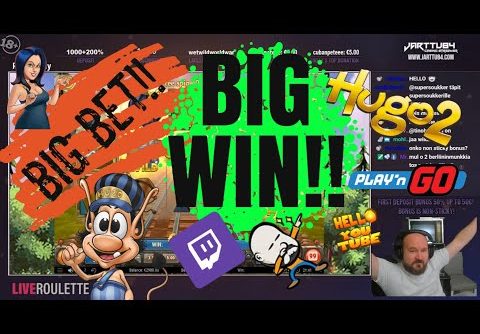 Big Bet!! Big Win From Hugo 2 Slot!!