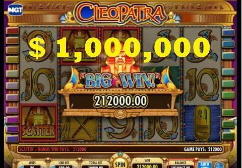 1,000,000 $  HUGE Win !!! – Cleopatra Slot Machine