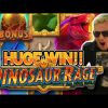 DINOSAUR HUNT WITH CASINODADDY!!!! HUGE WIN ON NEW SLOT FROM QUICKSPIN