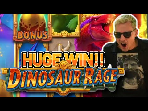 DINOSAUR HUNT WITH CASINODADDY!!!! HUGE WIN ON NEW SLOT FROM QUICKSPIN