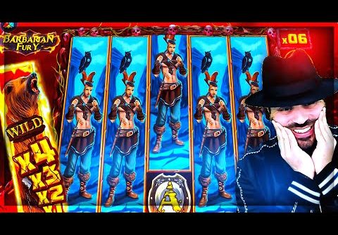 Streamer World Record Big Win on Barbarian Fury slot – Top 5 Biggest Wins of week