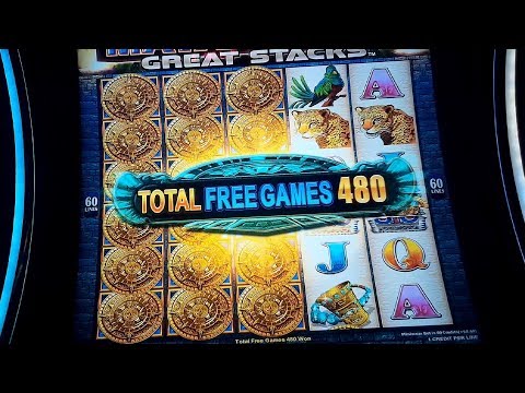 Mayan Chief Great Stacks Slot Machine Bonus – 480 FREE GAMES TRIGGER! – MEGA BIG WIN