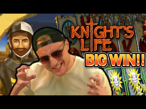 KNIGHTS LIFE GOES CRAZY RETRIGGER!  BIG WIN ON CASINO SLOT FROM CASINODADDY