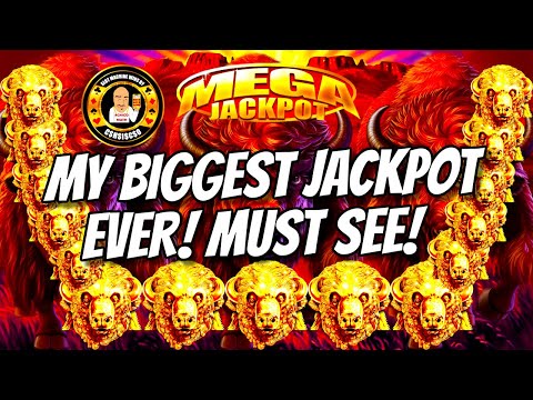 MY BIGGEST JACKPOT EVER on a Buffalo Gold Slot Machine MUST SEE
