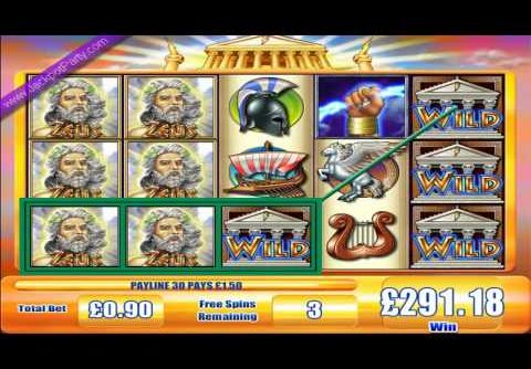 £305.88 MEGA BIG WIN (340 X STAKE) ZEUS™ ONLINE SLOT GAME — BIG WIN SLOTS AT JACKPOT PARTY®