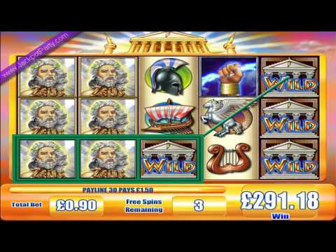 £305.88 MEGA BIG WIN (340 X STAKE) ZEUS™ ONLINE SLOT GAME — BIG WIN SLOTS AT JACKPOT PARTY®