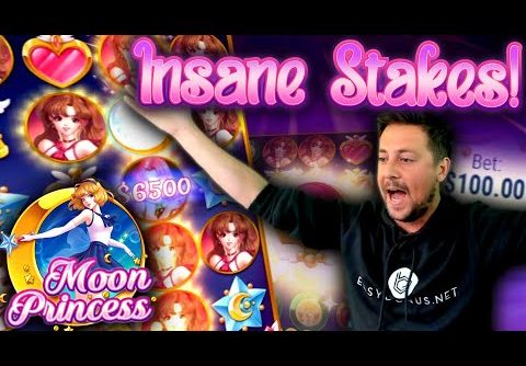 INSANE BONUS ON MOON PRINCESS SLOT! (HIGHROLL STAKES)