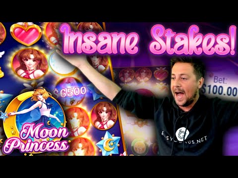 INSANE BONUS ON MOON PRINCESS SLOT! (HIGHROLL STAKES)