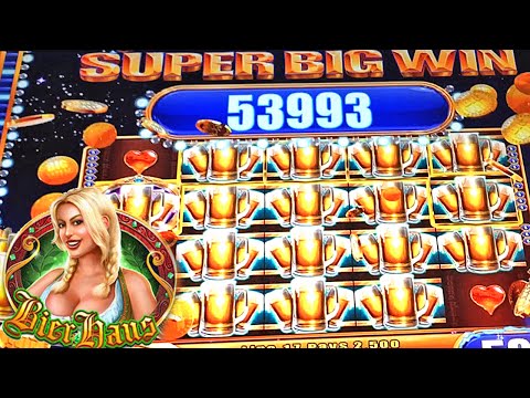 SUPER BIG WIN | BIER HAUS SLOT MACHINE BONUS | Wms Slots