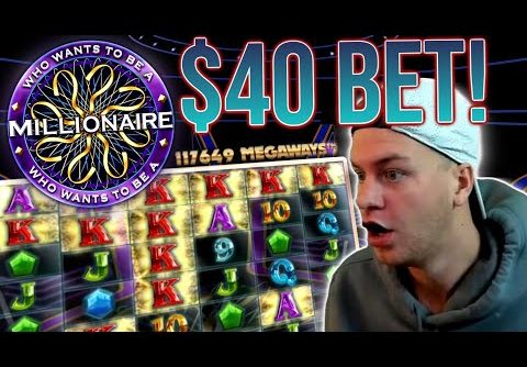 HIGH STAKES WIN on Who Wants To Be A Millionaire Megaways Slot!