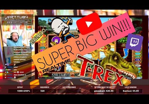 Super Big Win From T-Rex Slot!!