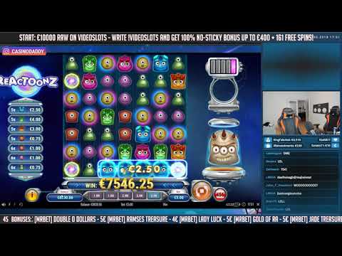 CHAIRS RECORD WIN!!! Reactoonz Big win – Casino Games – Huge Win