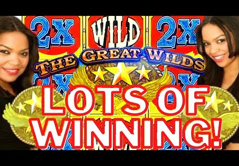 OMG!!!! The Great Wilds Slot Machine! BIG WINS!